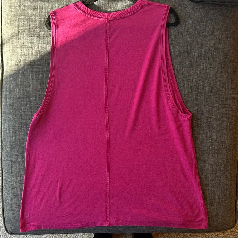 Lululemon All Yours Tee Tank, Color: Ripened Raspberry, sz 10 - Picture 2 of 3